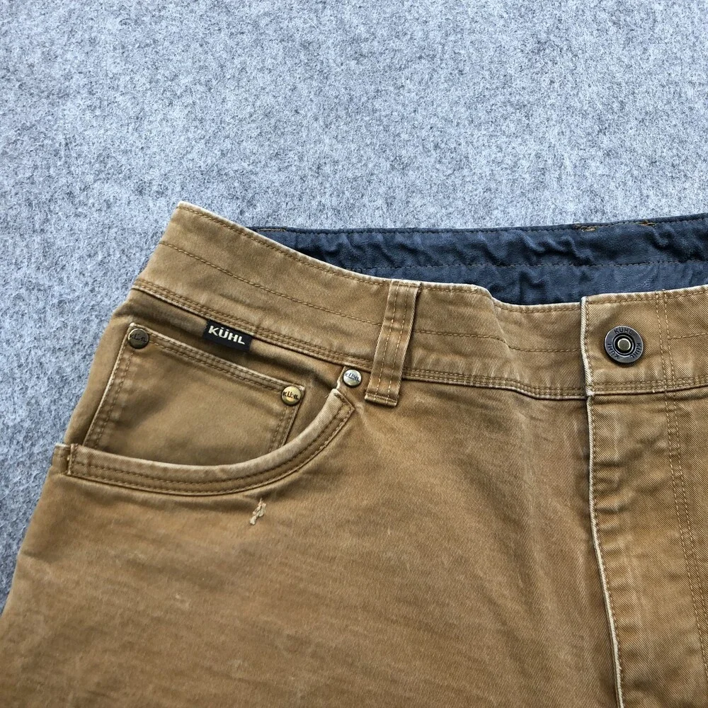 Kuhl Rydr Pants Mens 36x32 Brown Straight Fit Outdoor Hiking Workwear Durable - Picture 8 of 15